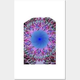 Hippie Starburst Mandala Posters and Art